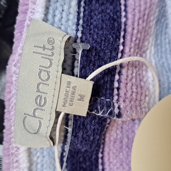 Chenault Striped Boho Sleeve Soft Fuzzy Sweater. Size Medium NWT - Picture 6 of 9